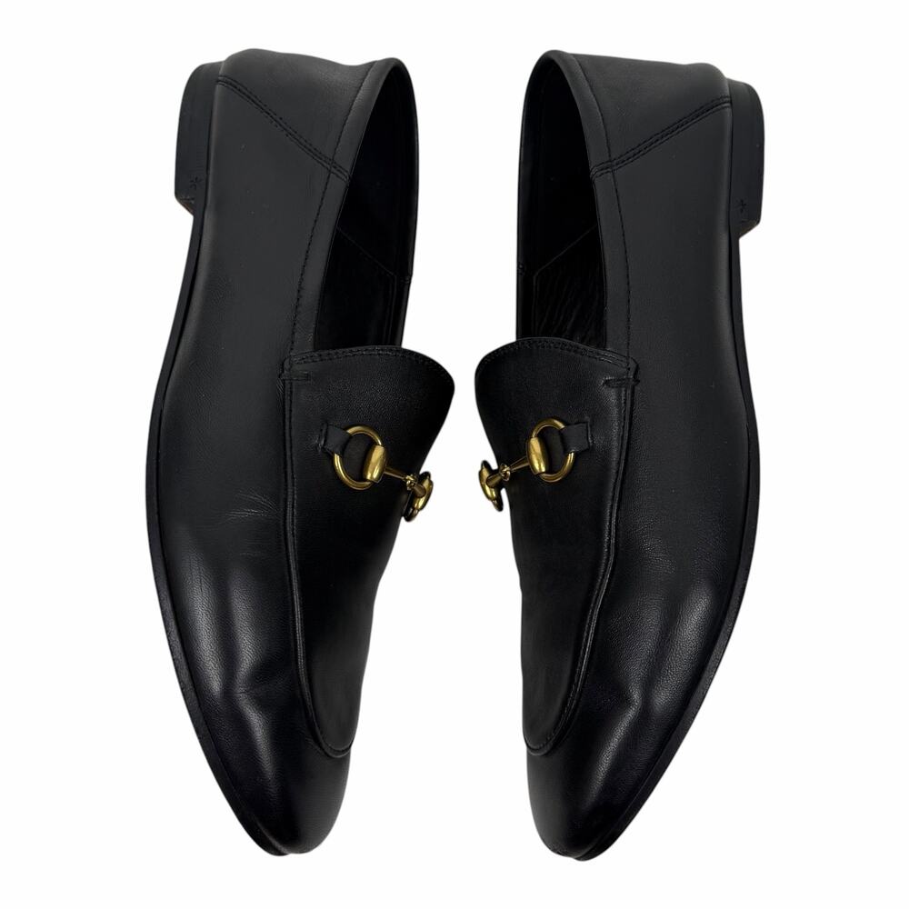Gucci Brixton Leather Horsebit Loafers Mules Slide Black Size 40 - Picture 10 of 15